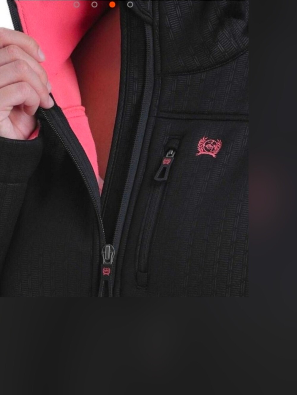 CINCH Miller Storm Defense Concealed Carry Jacket Women's Large Embossed Black - Picture 15 of 16
